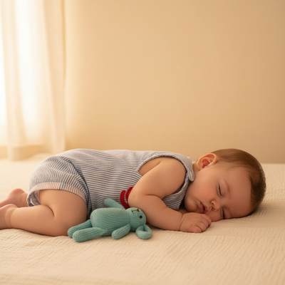 Nap time comfort in the CROWYN bodysuit.